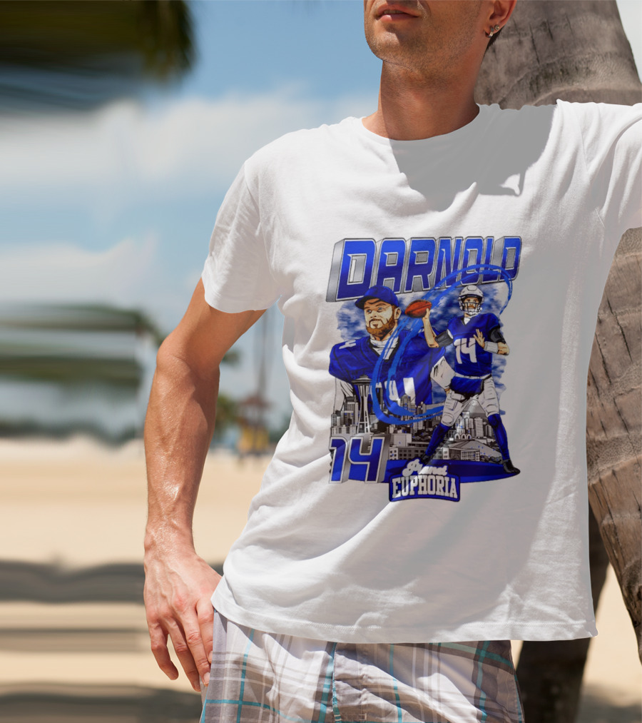 Darnold 14 Seattle Skyline Brand Euphoria T-Shirt