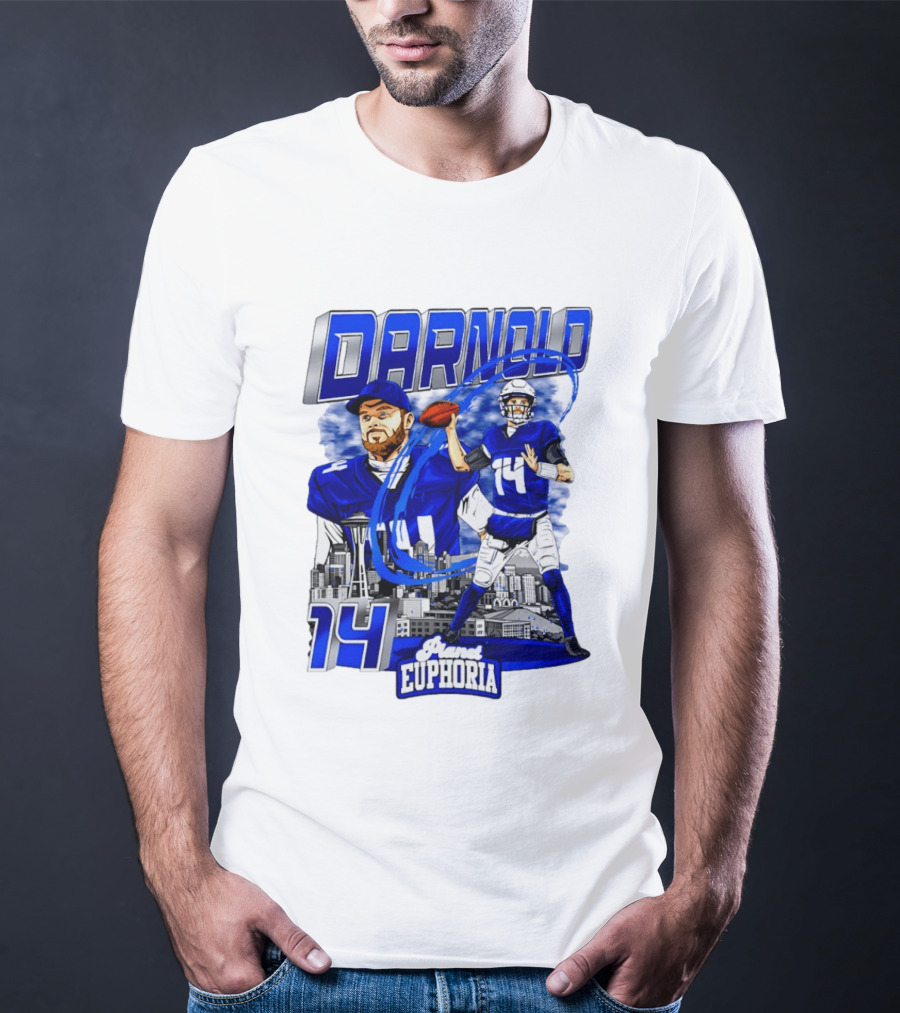 Darnold 14 Seattle Skyline Brand Euphoria T-Shirt