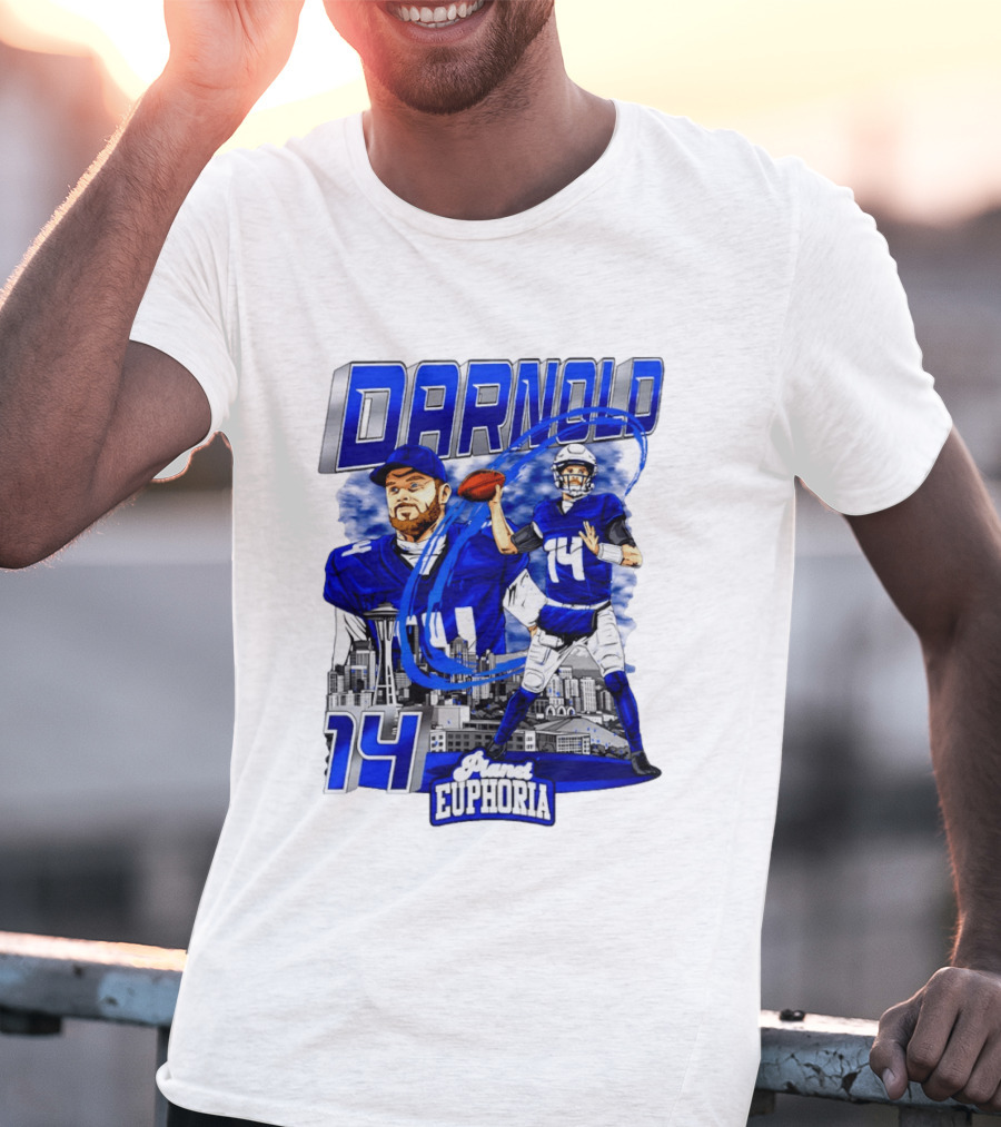 Darnold 14 Seattle Skyline Brand Euphoria T-Shirt