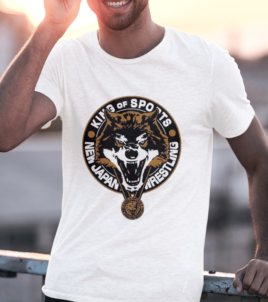 King Of Sports New Japan Pro Wrestling Wild Wolf T-Shirt