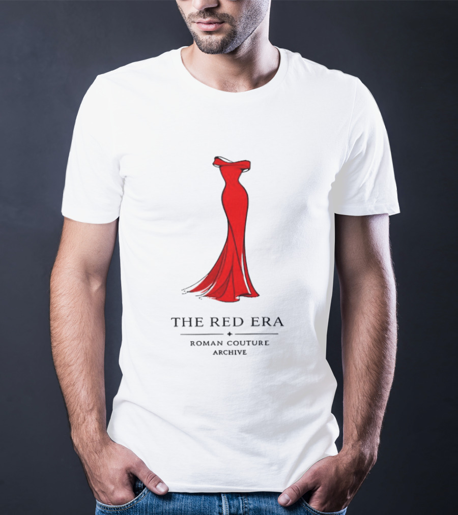 The Red Era Roman Couture Archive Evening Dress T-Shirt