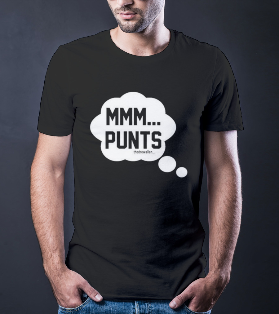 MMM Punts Drew Allen Football Humor T-Shirt