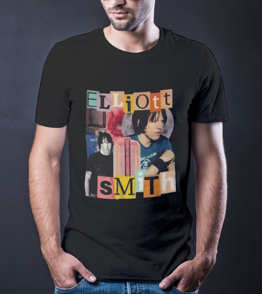 Elliott Smith Past And Present Music Lover College Aesthetic T-Shirt