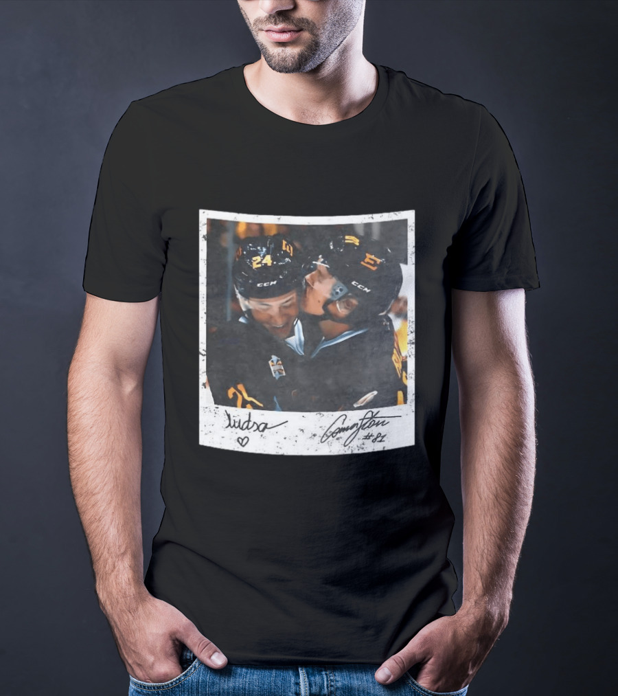 Ilya Rozanov Shane Hollander Kiss Hockey Polaroid Rivalry Movie Scene 24 87 T-Shirt