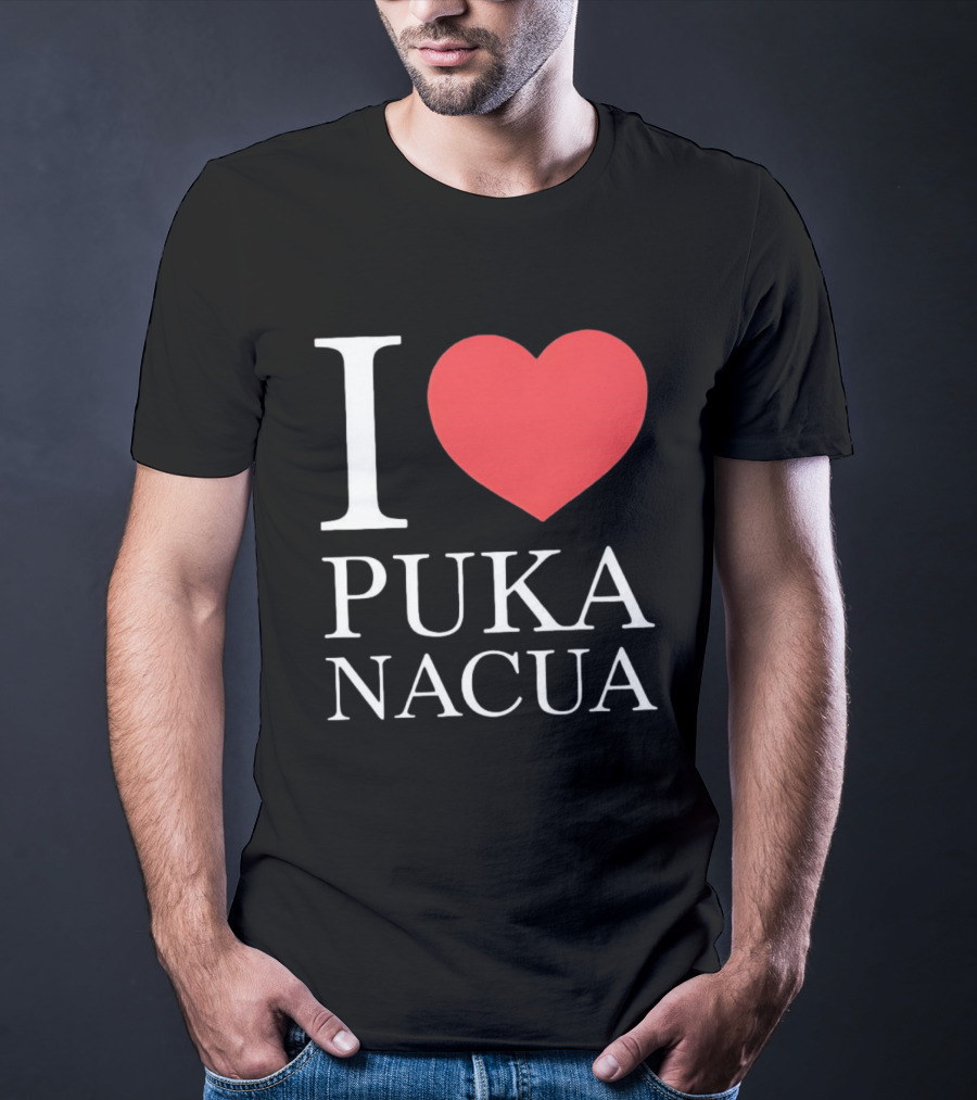 I Love Puka Nacua Los Angeles Rams Football Heart T-Shirt