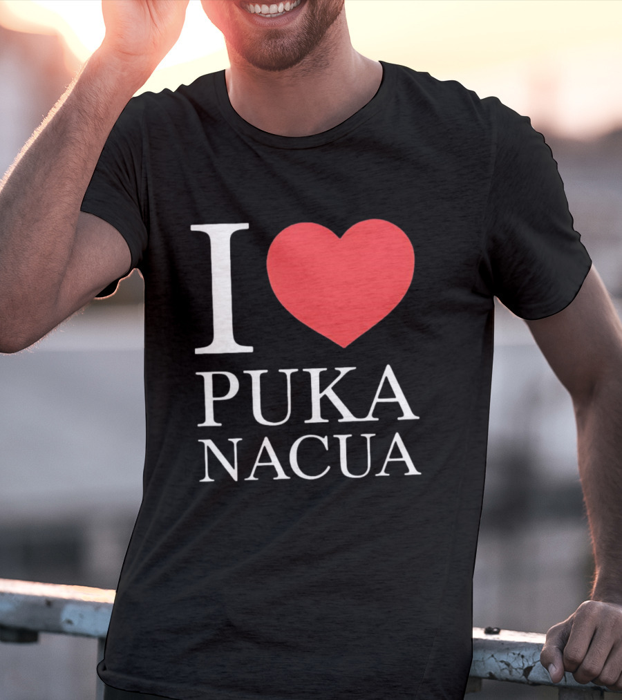 I Love Puka Nacua Los Angeles Rams Football Heart T-Shirt
