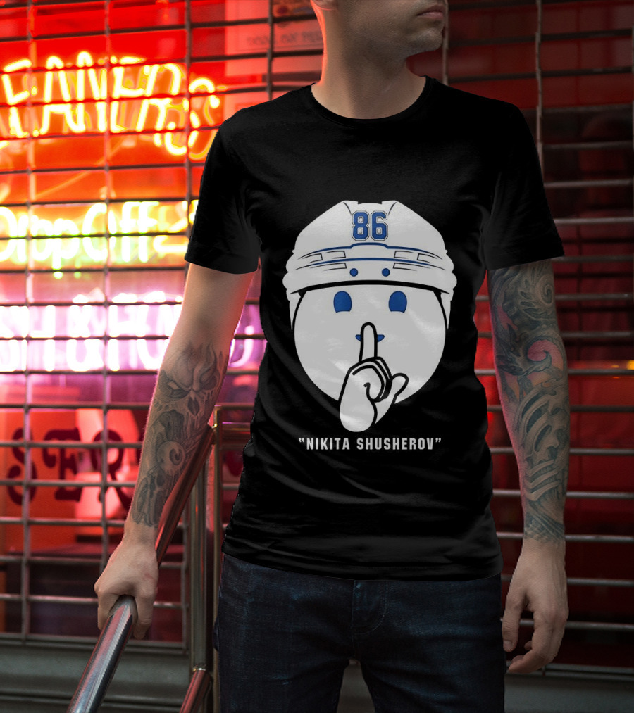 Nikita Kucherov 86 Tampa Bay Lightning Shhh Celly T-Shirt