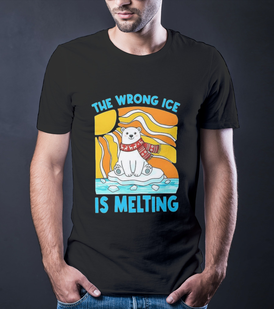 The Wrong Ice Is Melting Polar Bear Abolish ICE T-Shirt