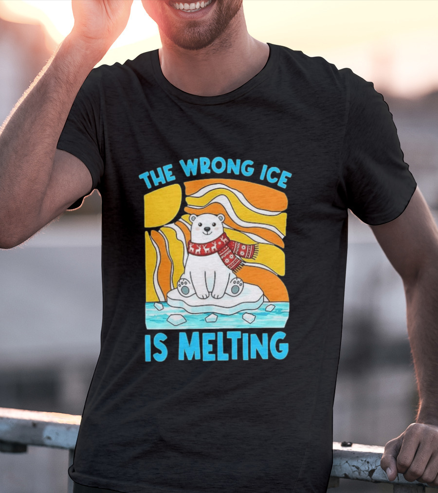 The Wrong Ice Is Melting Polar Bear Abolish ICE T-Shirt