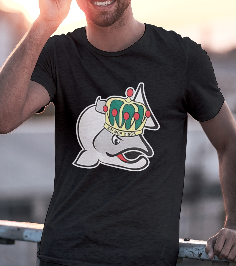 Salmon Kings Crowned Fish Victoria Royals T-Shirt