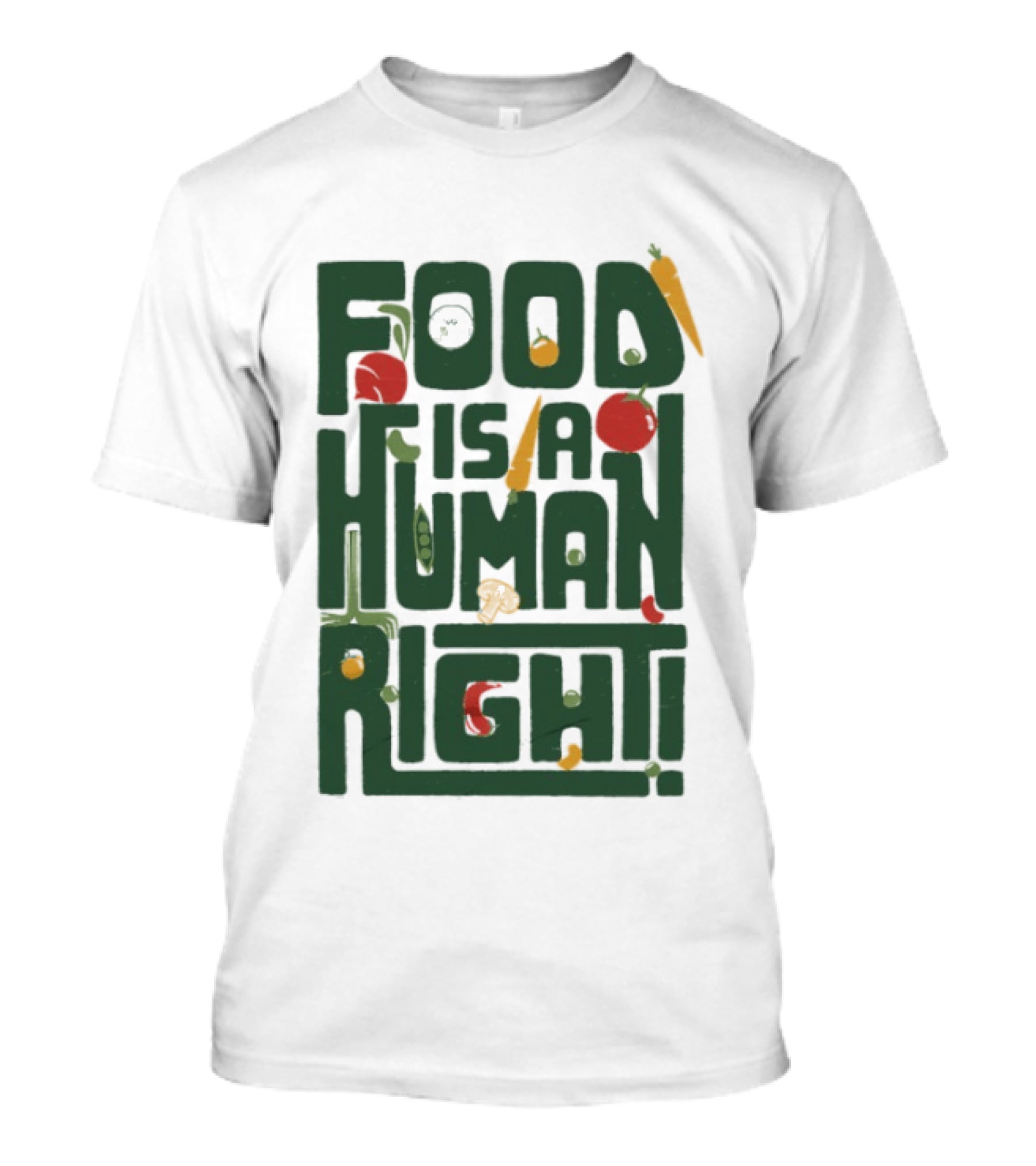 Food Is A Human Right Organic Harvesters T-Shirt