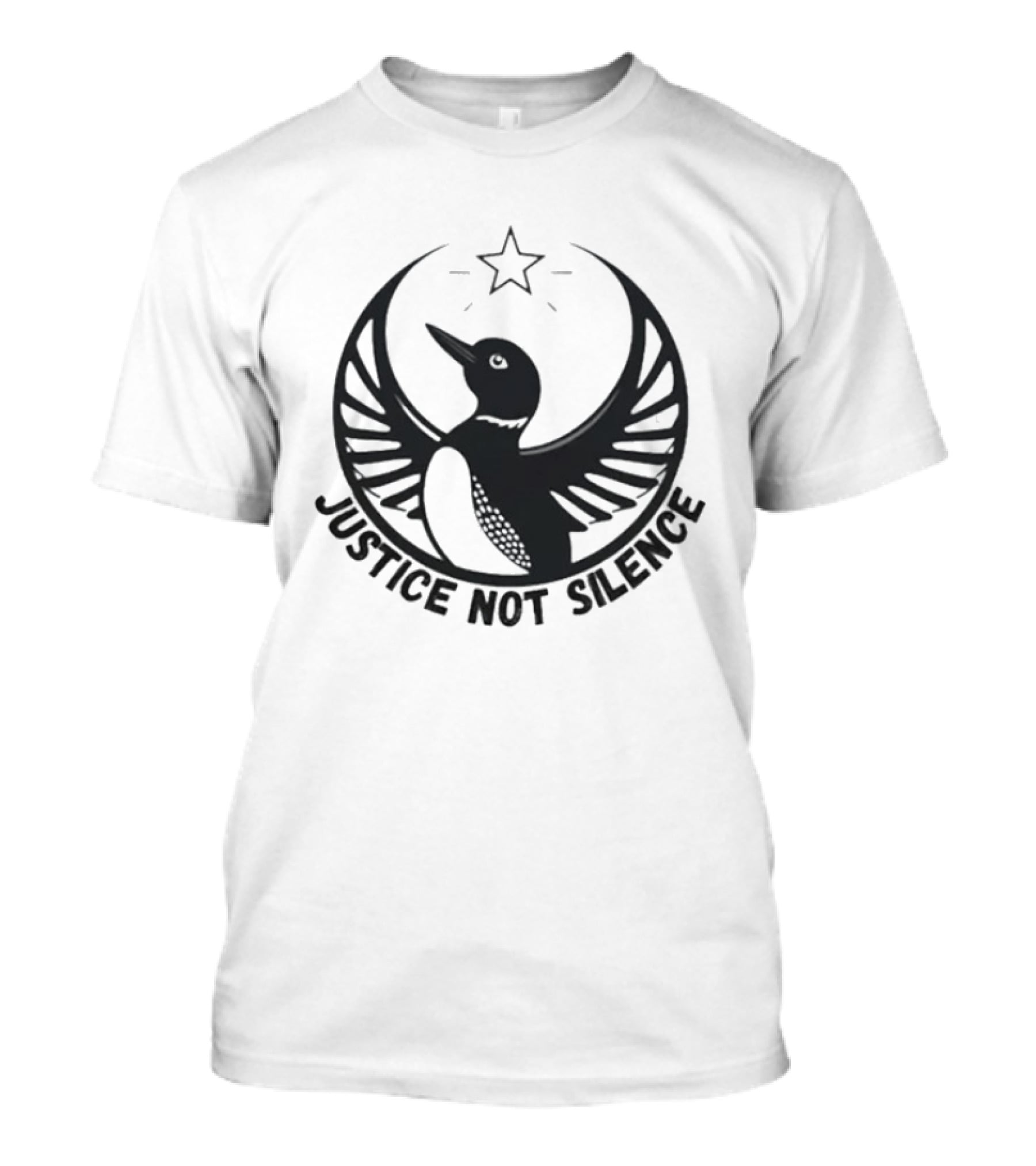 Justice Not Silence Minnesota Rebel Alliance Star Bird T-Shirt