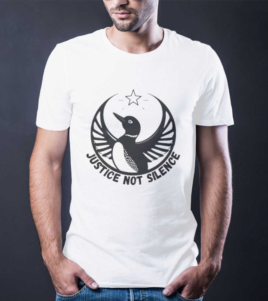 Justice Not Silence Minnesota Rebel Alliance Star Bird T-Shirt