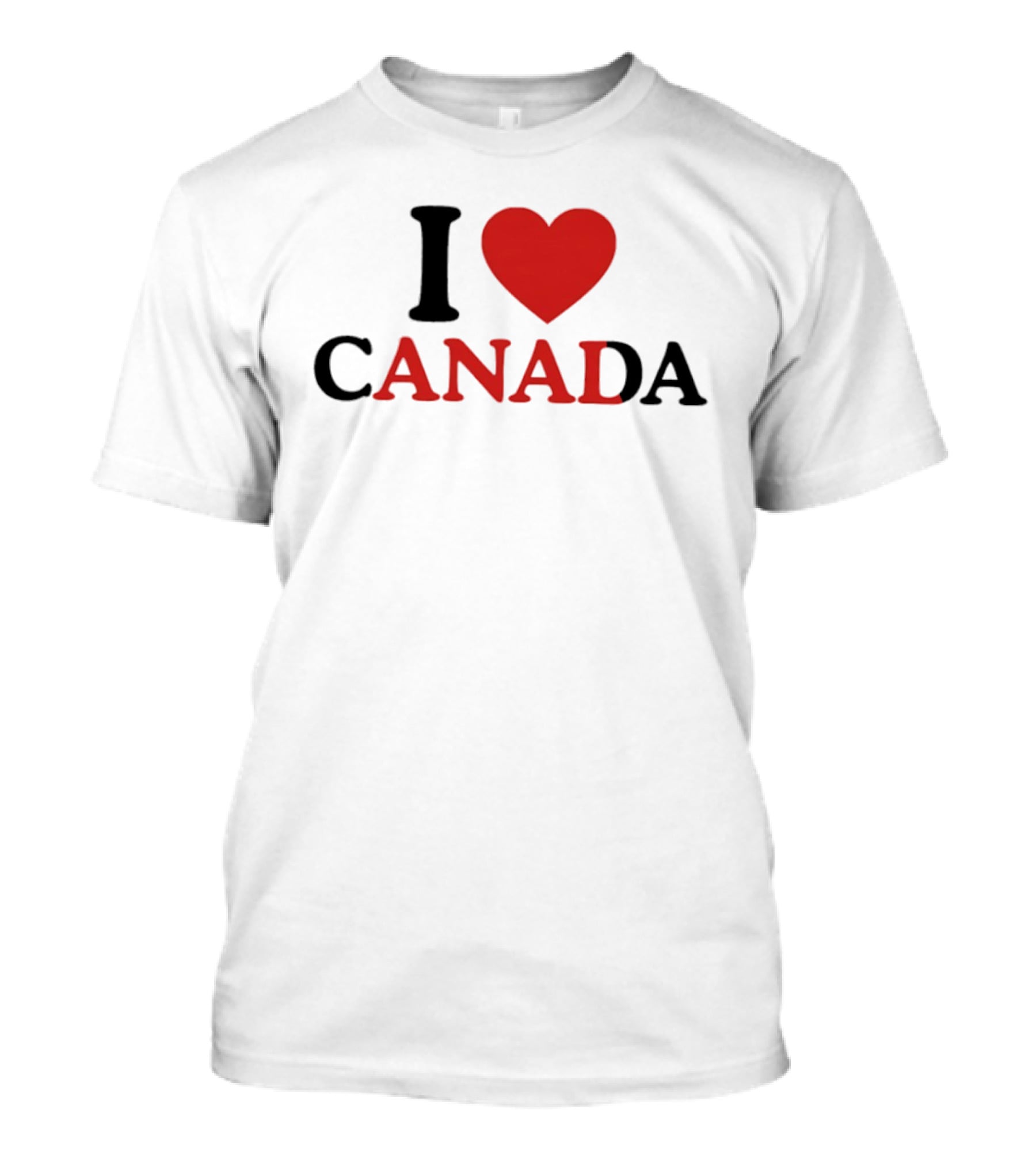 I Love Canada Red Heart T-Shirt