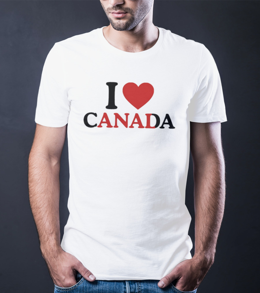 I Love Canada Red Heart T-Shirt