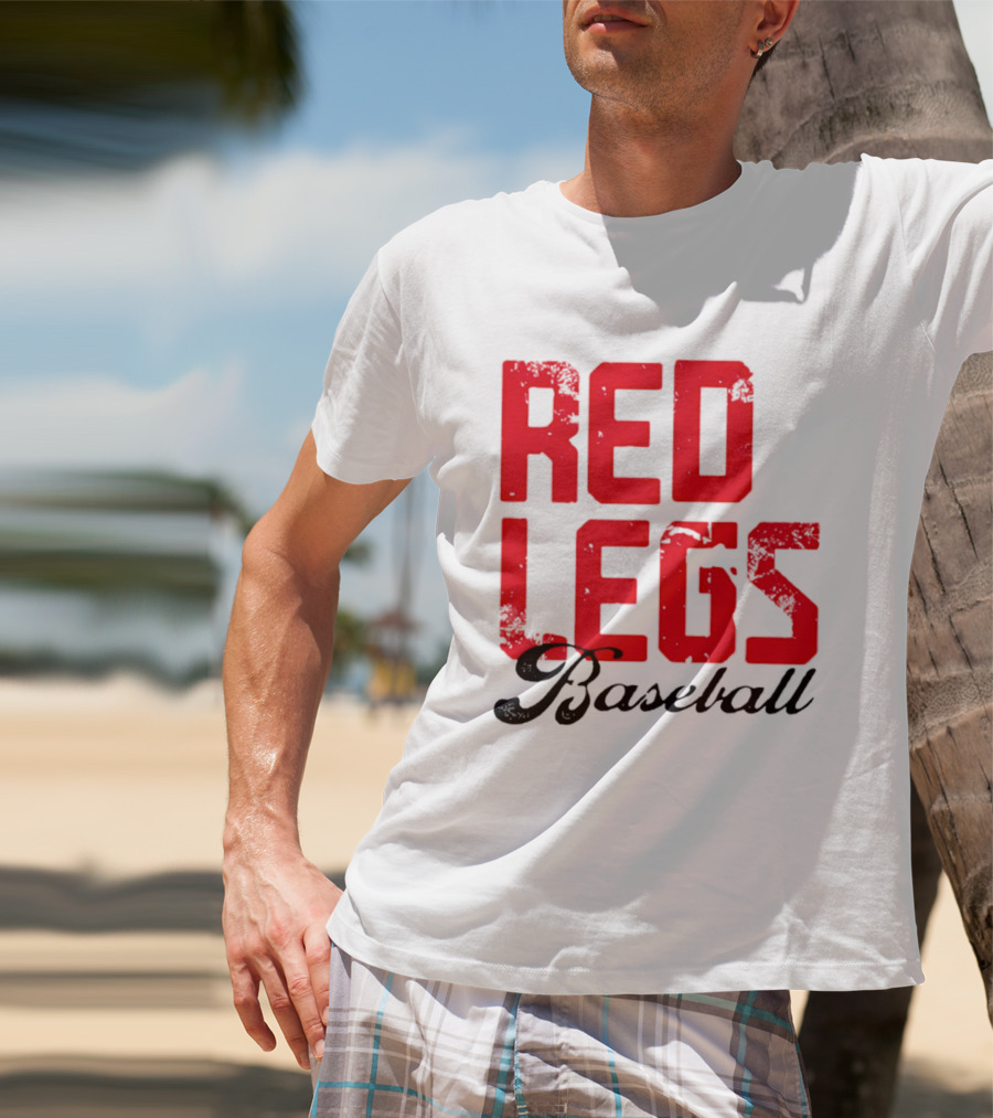 Redlegs OKI Baseball Red Stacked T-Shirt