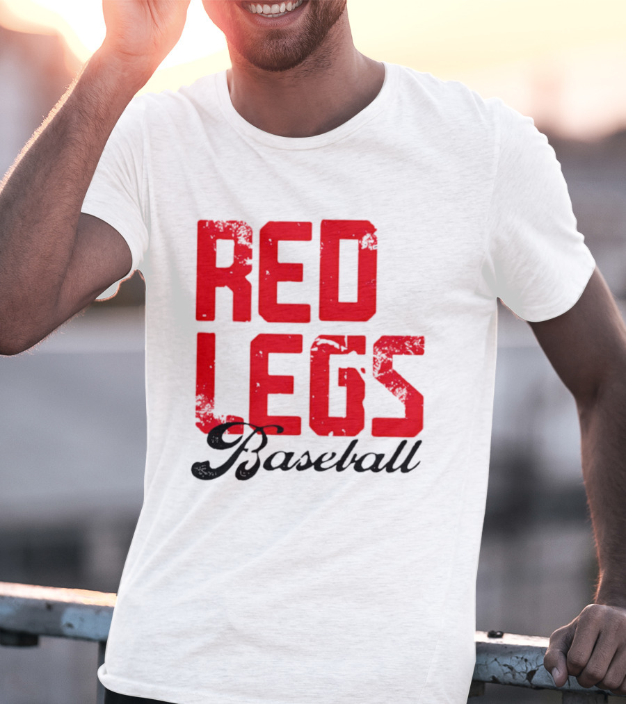 Redlegs OKI Baseball Red Stacked T-Shirt