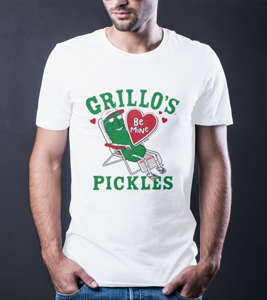 Grillo's Pickles Be Mine Valentine T-Shirt