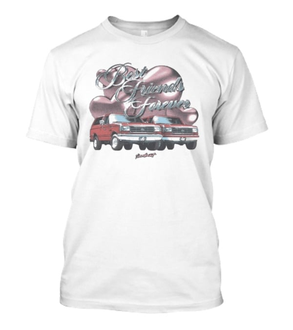 Best Friends Forever Vintage Trucks Heartbeat T-Shirt