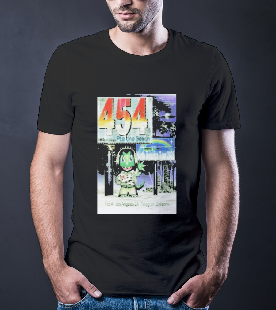 454 Pig The Gemini North America Tour 2026 Los Angeles Teragram Ballroom Feb 4 T-Shirt