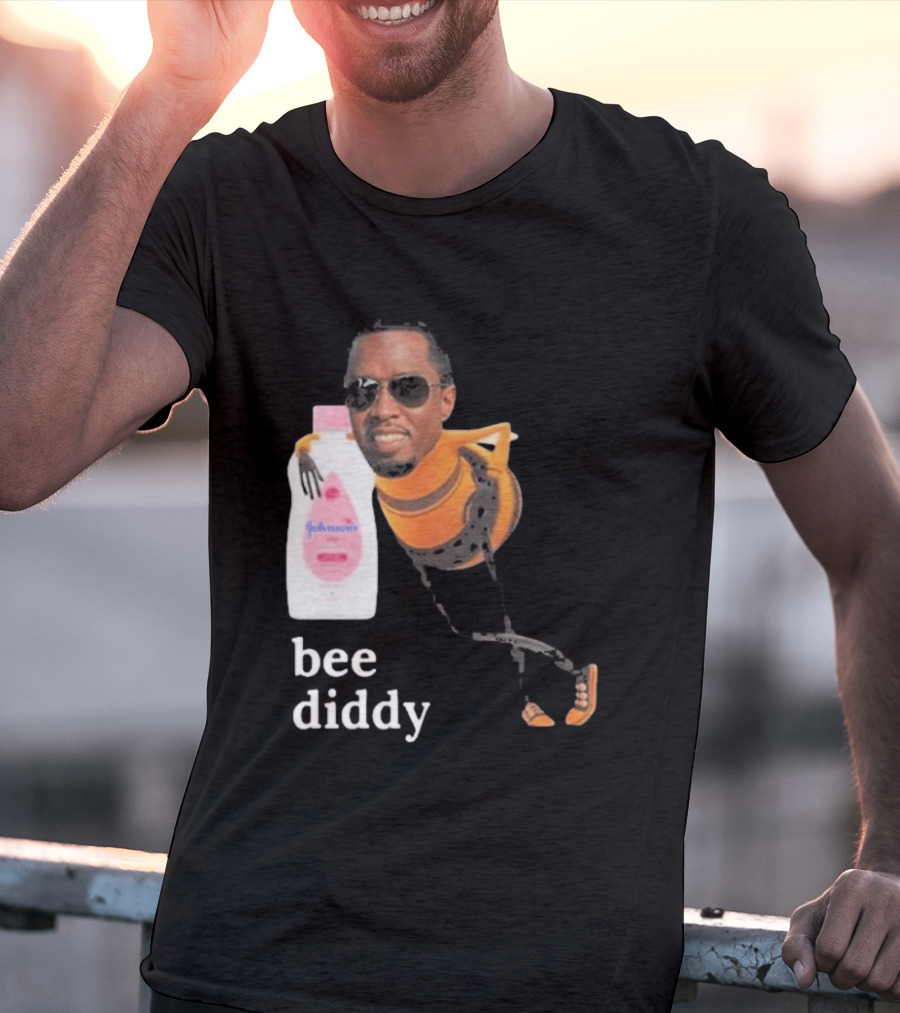 Bee Diddy Sean Combs Baby Oil Johnson's T-Shirt