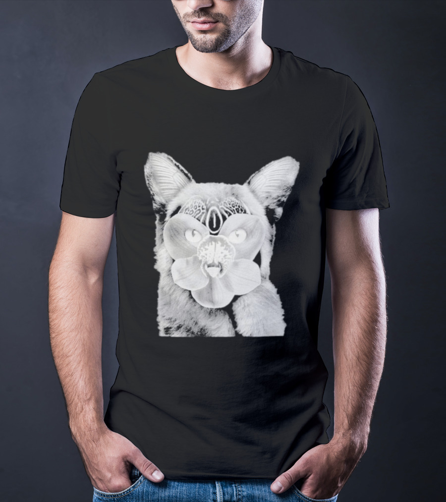 Galantis Palladium Cat Mask Orchid Eyes Black And White T-Shirt