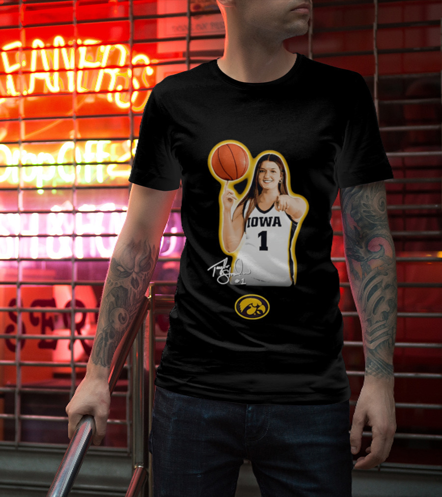 Taylor Stremlow Iowa Hawkeyes Basketball #1 T-Shirt
