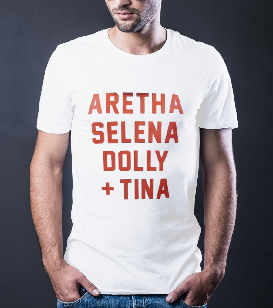 Aretha Selena Dolly Tina Iconic Music Legends T-Shirt