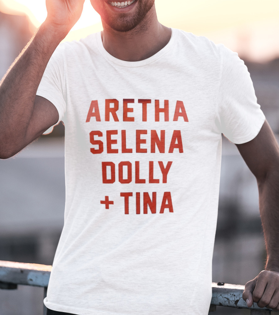 Aretha Selena Dolly Tina Iconic Music Legends T-Shirt