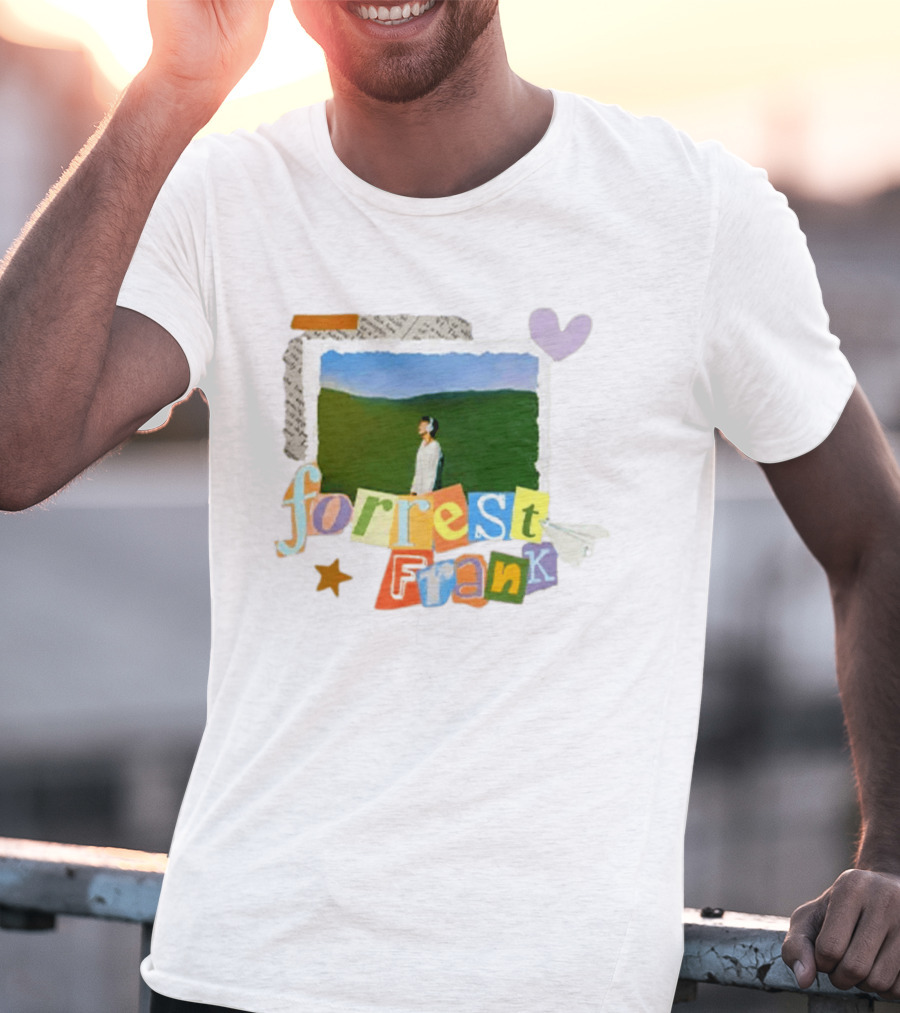 Forrest Frank Collage Style Pastel Colors With Nature T-Shirt