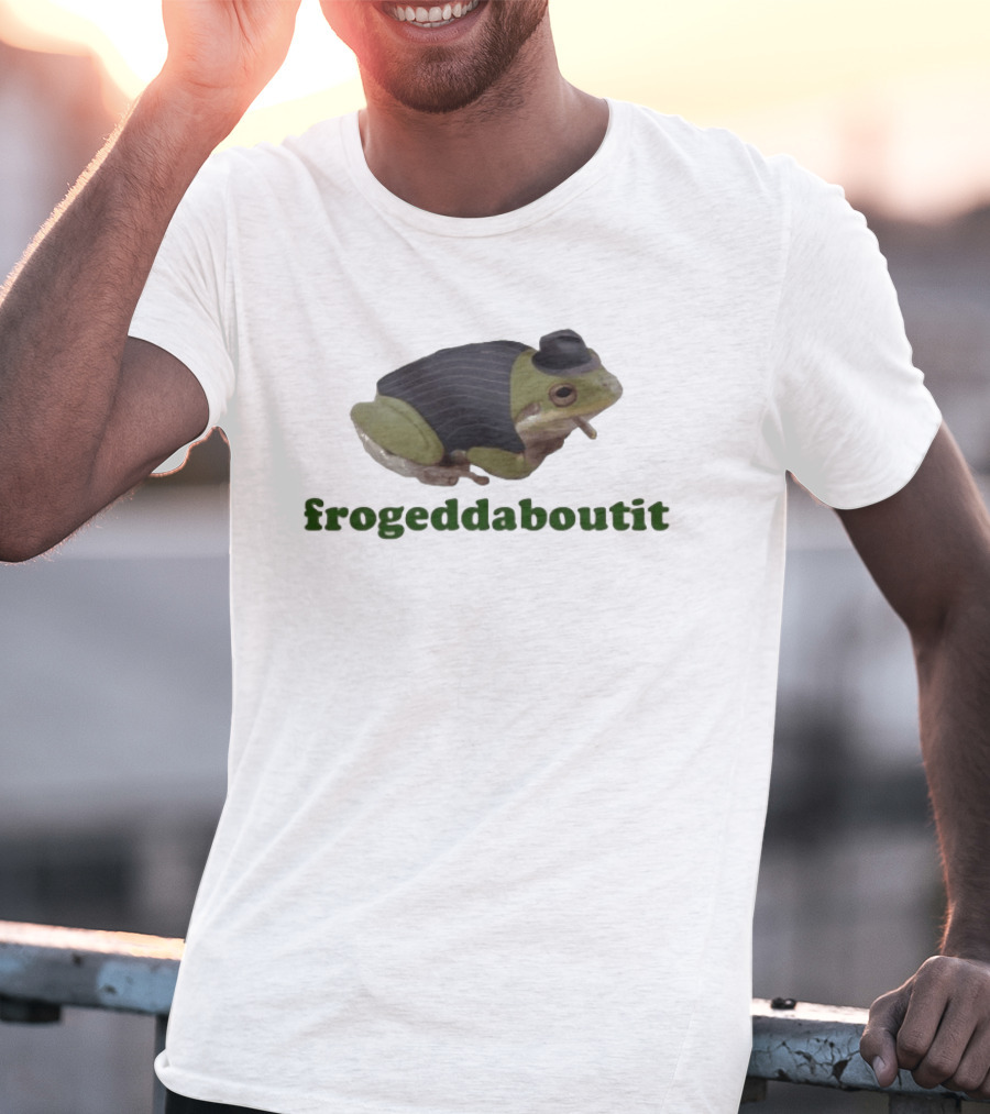Frogeddaboutit Frog In Suit And Hat T-Shirt