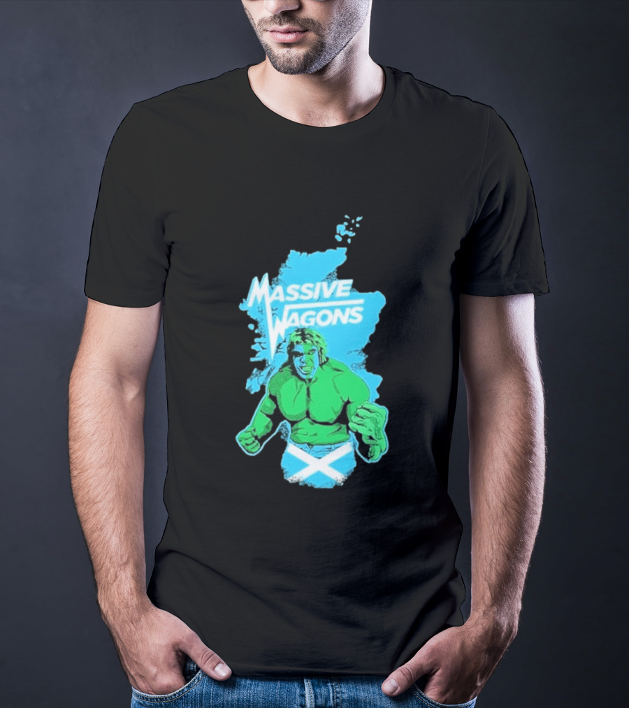 Massive Wagons Hulk Scotland With Map T-Shirt