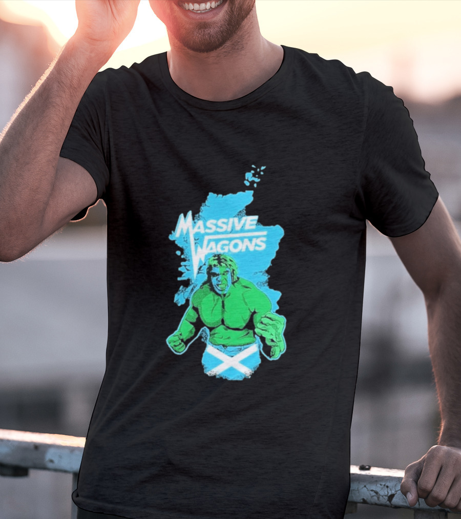 Massive Wagons Hulk Scotland With Map T-Shirt
