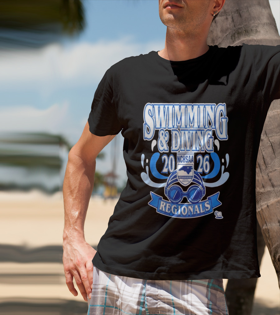 NCHSAA Swimming & Diving Regionals 2026 Competition Event T-Shirt
