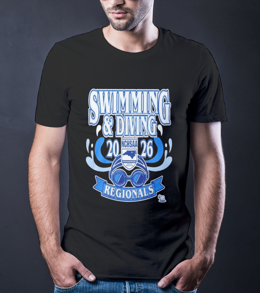NCHSAA Swimming & Diving Regionals 2026 Competition Event T-Shirt