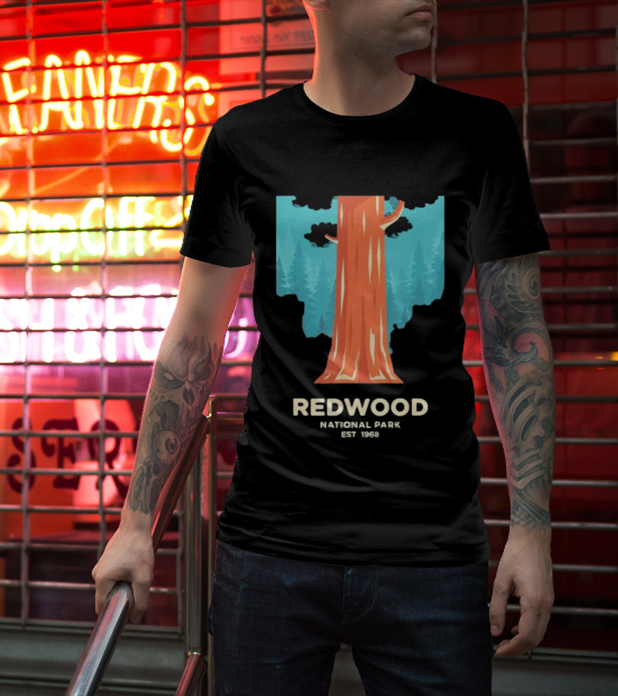 Redwood National Park Est 1968 Tree T-Shirt