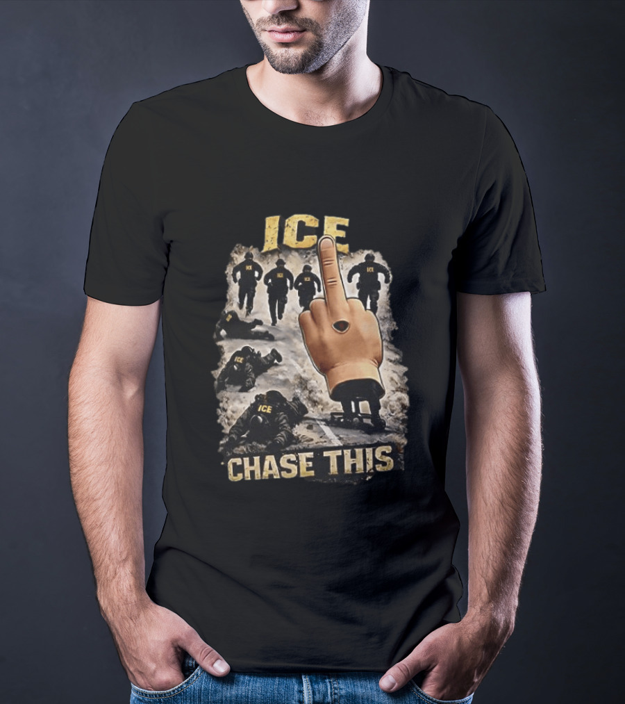 ICE Chase This Viral Foam Finger Protest T-Shirt