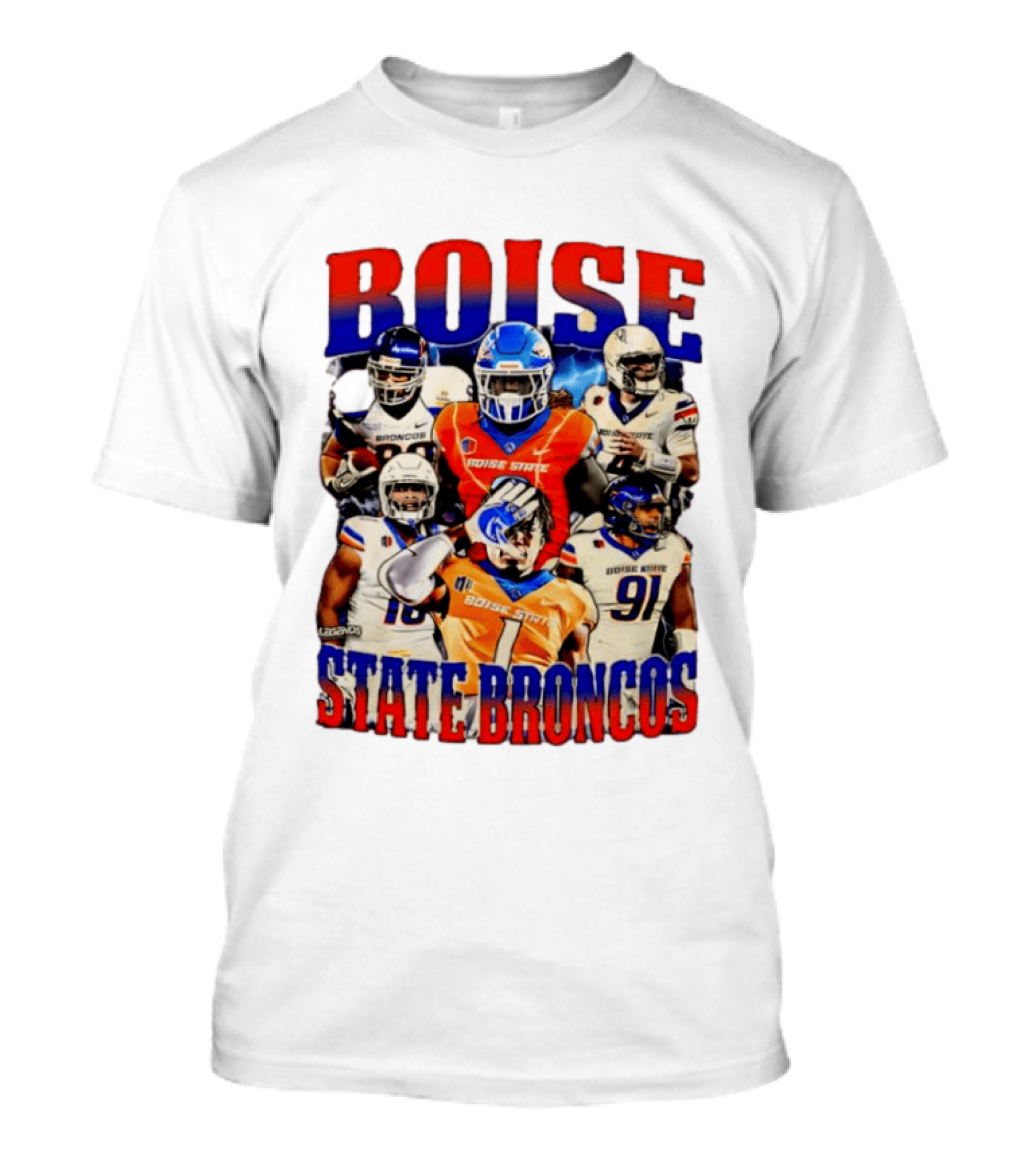Boise State Broncos Football Legends Players T-Shirt