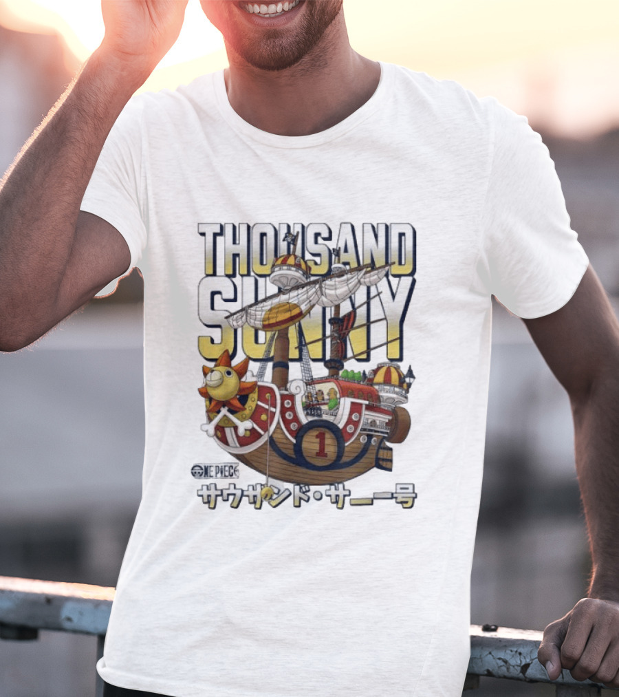 One Piece Thousand Sunny Pirate Ship T-Shirt