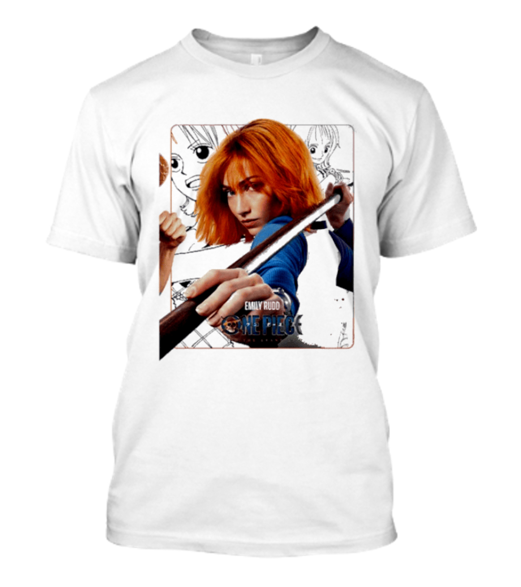 One Piece Live Action Emily Rudd As Nami Grand Line Adventure T-Shirt