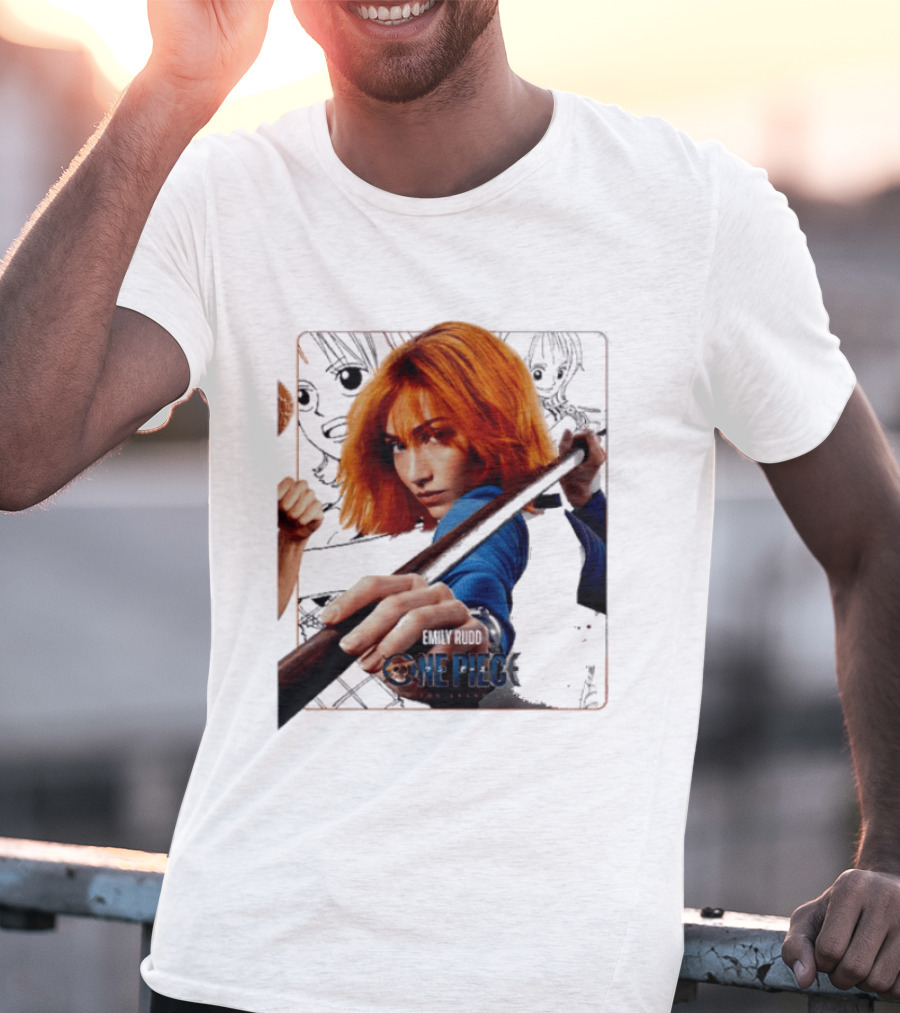 One Piece Live Action Emily Rudd As Nami Grand Line Adventure T-Shirt