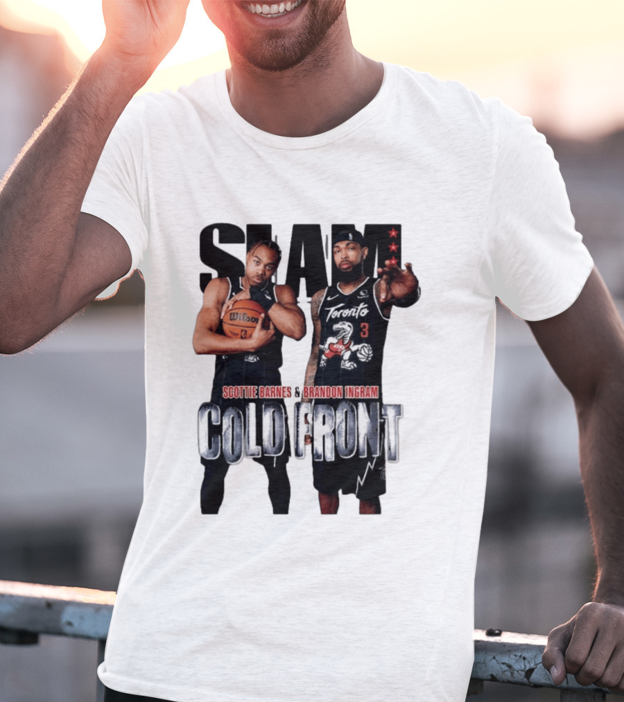 SLAM Scottie Barnes Brandon Ingram Cold Front Toronto T-Shirt