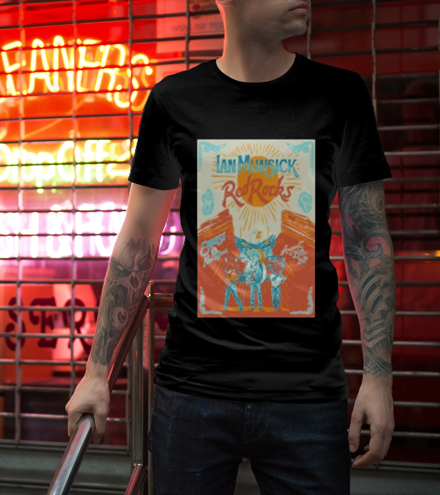 Ian Munsick Red Rocks Morrison Colorado August 25 2026 Concert Event T-Shirt