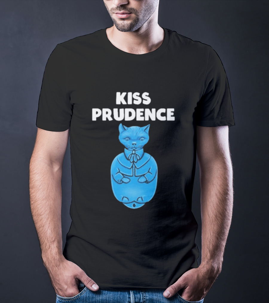 Kiss Prudence Happytoast Cat Blue T-Shirt