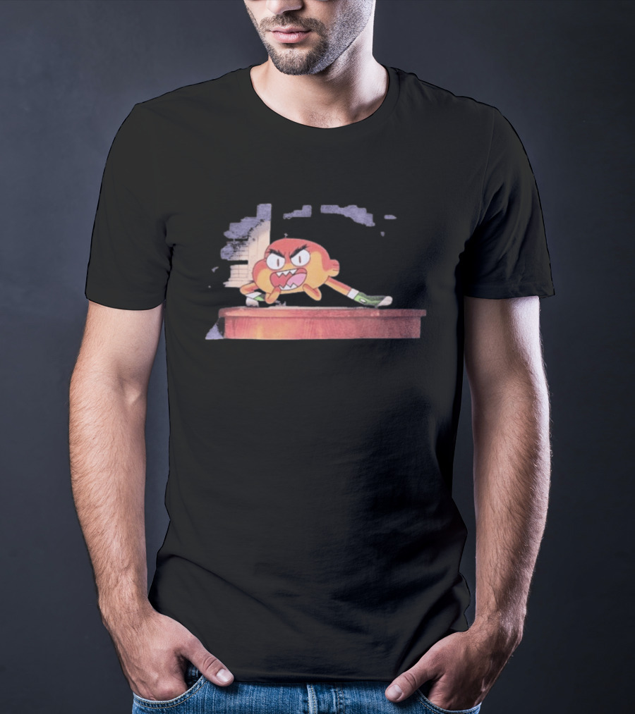 The Amazing World Of Gumball Darwin Angry Cartoon T-Shirt