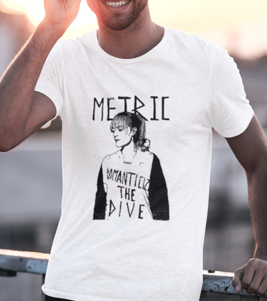 Metric Romanticize The Dive Bold Black And White T-Shirt