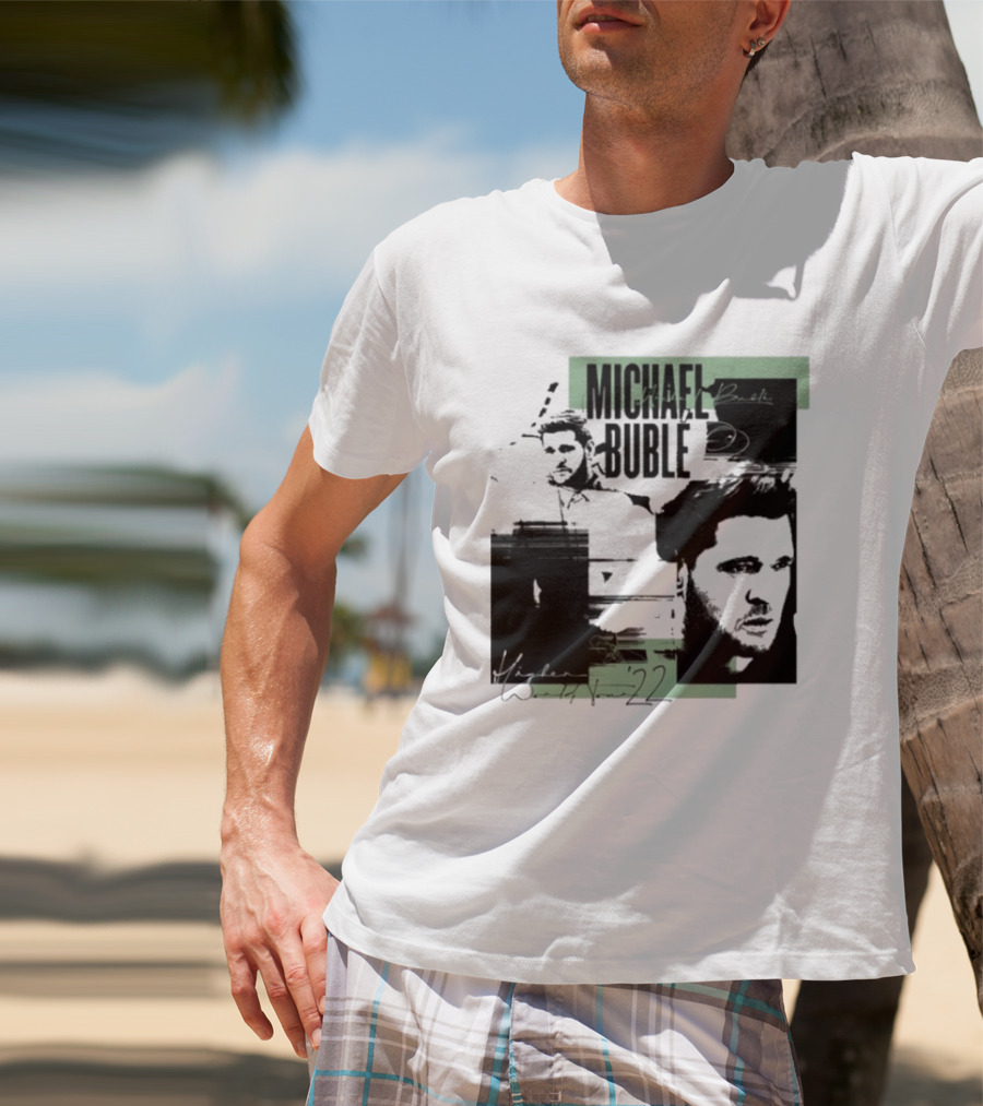 Michael Buble Higher Photo Collage 2022 T-Shirt