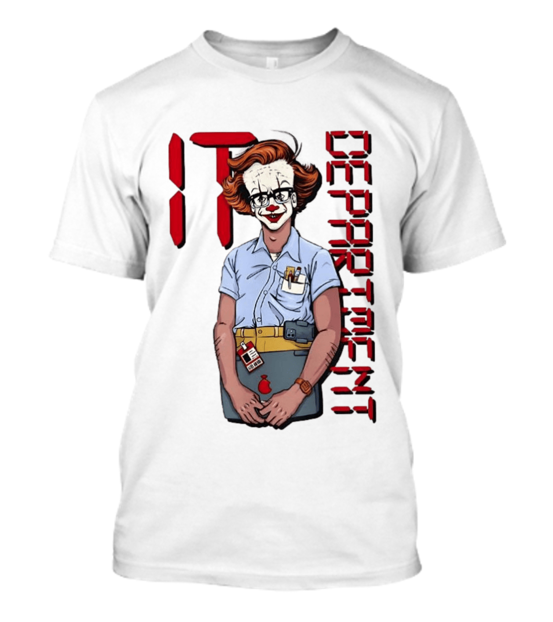 Pennywise IT Department Nerd Humor T-Shirt