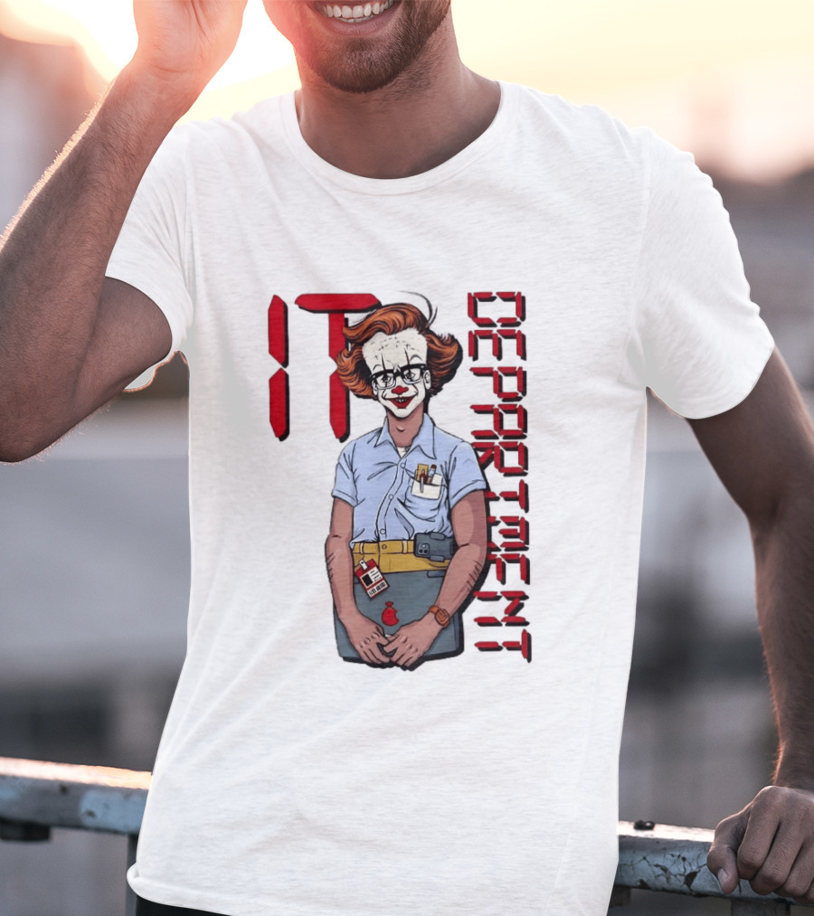 Pennywise IT Department Nerd Humor T-Shirt