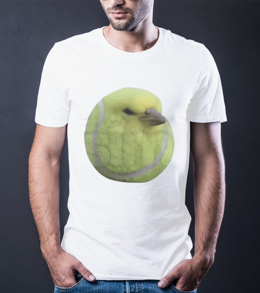 Silly Tennis Ball Bird Meme T-Shirt